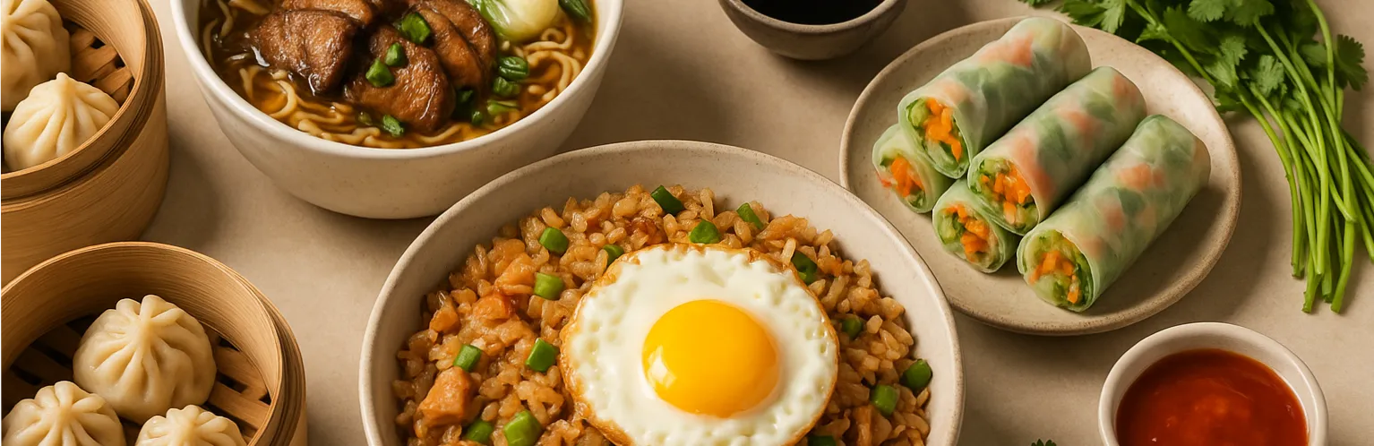 Fresh ingredients and produce