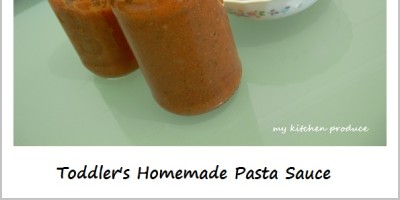 Toddler’s Homemade Pasta Sauce