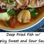 Deep Fried Fish with Spicy Sweet and Sour Sauce