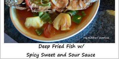 Deep Fried Fish with Spicy Sweet and Sour Sauce