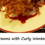 Fried Prawns with Curly Wonton Skin