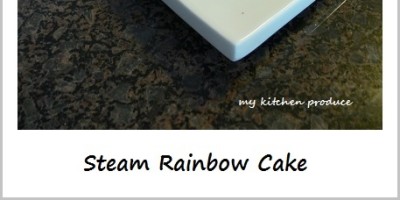 Steam Rainbow Cake