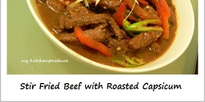 Stir Fried Beef with Roasted Capsicum